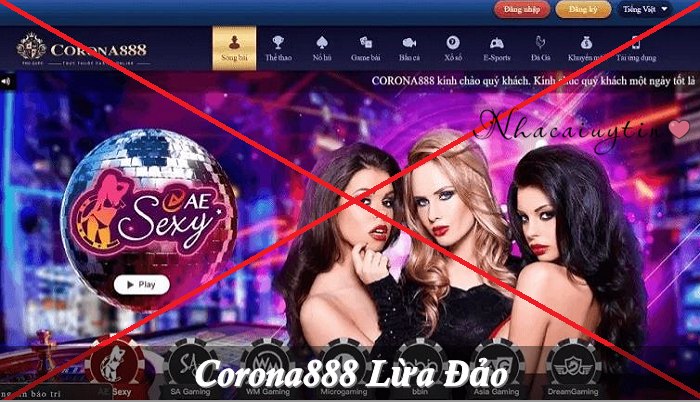 Corona888 lừa đảo