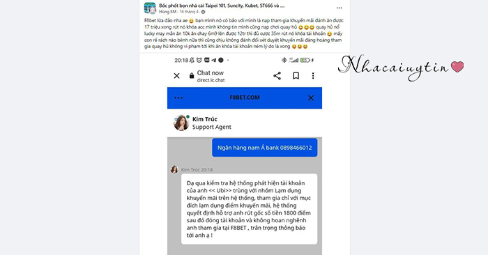 nhà cái f8bet lừa đảo