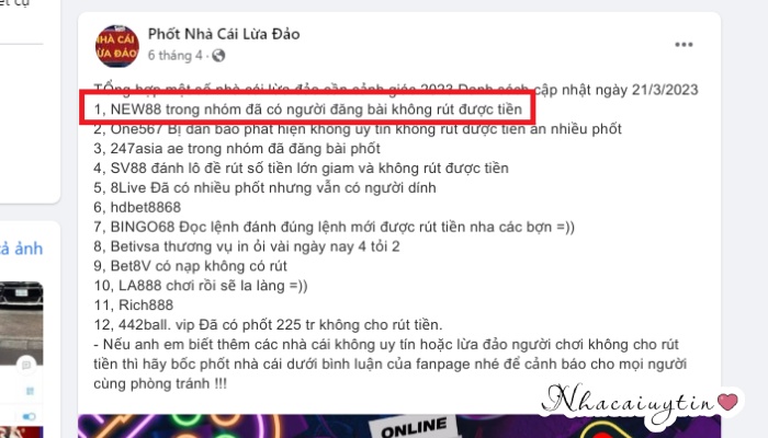 bóc phốt new88