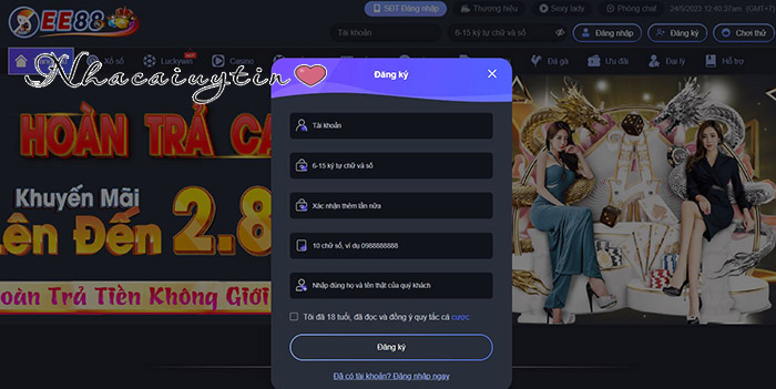 ee88 tặng thưởng 100k