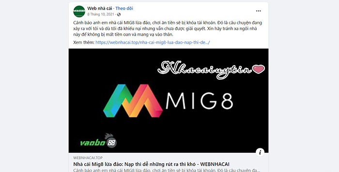 mig8 không cho rút tiền
