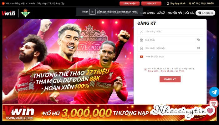 vwin tặng 100k