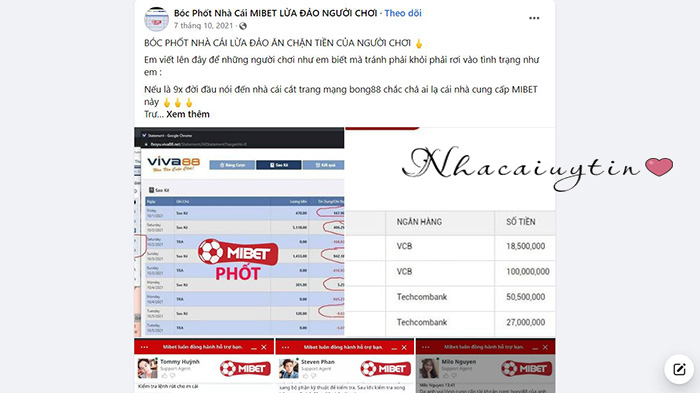 bốc phốt mibet